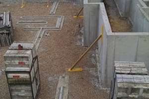 Concrete job performed by the crew at Van Haren Construction