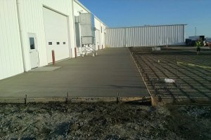 Concrete job performed by the crew at Van Haren Construction